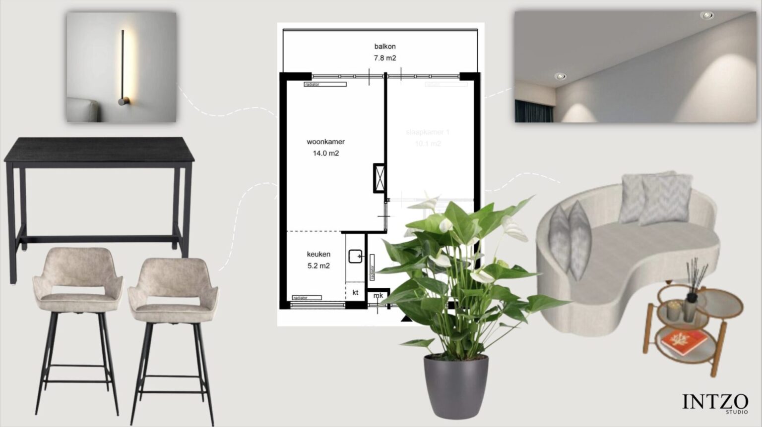 Interieurontwerp voor kleine appartementen